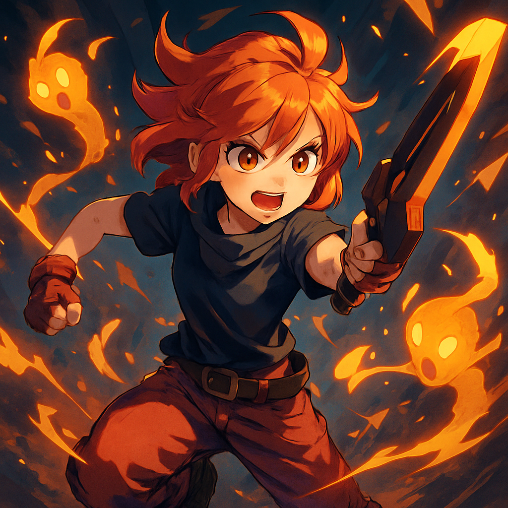 illustration of playful anime styled personal indie game illustrator named (1)